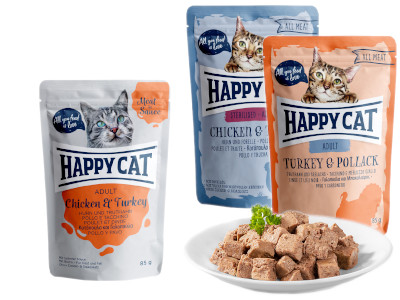 produktová řada Happy Cat kapsičky